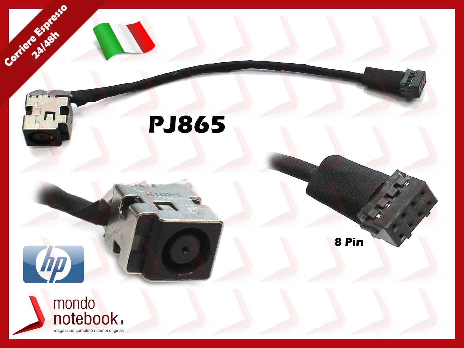 Connettore Alimentazione HP PJ052 - Jack DC Per Mini 2100, 2133, Elitebook E Serie NC/NW/NX | Ricambio Originale - Foto 5